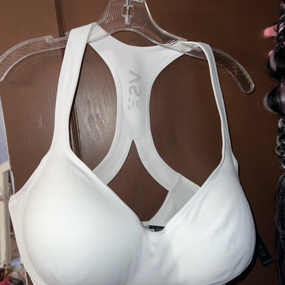 Women's White Sports Bra